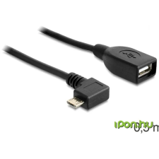 DELOCK Micro USB Átalakító Fekete 50cm 83271 kábel és adapter