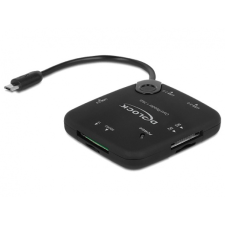 DELOCK Micro USB OTG Card Reader + 3 port USB Hub kártyaolvasó