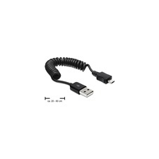 DELOCK mikro USB 2.0 kábel 0,2 - 0,6 m spirál kábel és adapter