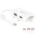 DELOCK mini Displayport 1.1 male > VGA / HDMI / DVI-D (Dual Link) female Passive Adapter White