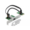 DELOCK Mini PCIe I/O PCIe teljes méretű 1 x SFP Gigabit LAN