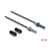 DELOCK Műanyag optikai szálas POF kábel HFBR 4501-4511Z mindkét végén Simplex csatlakozóval, 3 m (91035)