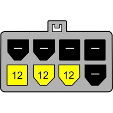 DELOCK - PCI Express (8 tûs - 2 db 4tûs kábel grafikus kártyákhoz) - 82397 kábel és adapter