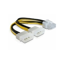 DELOCK PCI Express (hálózati 8 tűs) - 2 db 51“ kábel grafikus kártyákhoz kábel és adapter