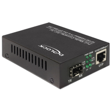 DELOCK PoE+ média átalakító 10/100/1000Base-T SFP-re kábel és adapter