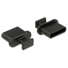 DELOCK - Porvédo USB-C típusú kimenethez fogantyúval 10 db fekete - 64013 kábel és adapter