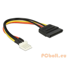 DELOCK Power Cable SATA 15 pin female > 4 pin floppy male 15cm 83918 kábel és adapter