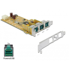 DELOCK PoweredUSB PCI Express kártya > 3 x 12 V kábel és adapter