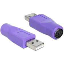 DELOCK PS/2 -> USB A F/M adapter lila billentyűzet