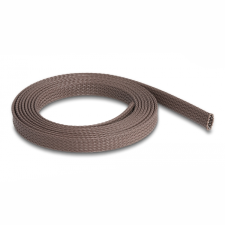 DELOCK rágcsálóbiztos fonott, nyújtható kábelharisnya 2m x 12mm barna (20898) (delock20898) asztali számítógép kellék