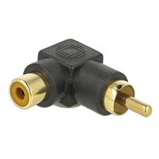 DELOCK RCA adapter hajlított apa - anya kábel és adapter