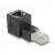 DELOCK RJ45 apa - RJ45 anya adapter Cat.6A 90 fokos szögben felfelé hajlítva