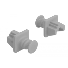 DELOCK RJ45 csatlakozó porvédő 10 darab szürke (86508) (delock86508) kábel és adapter