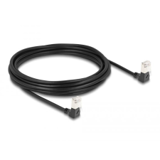 DELOCK RJ45 hálózati kábel Cat.6A S/FTP 5m fekete (80302) (DE80302) kábel és adapter