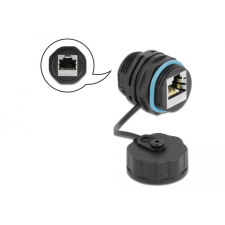 DELOCK RJ45 jack - RJ45 jack Cat.6A kábelcsatlakozó vízálló védősapkával (86695) (delock86695) kábel és adapter