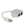 DELOCK RJ45 Port Doubler 1 x RJ45 apa > 2 x RJ45 anya (2 x ISDN)