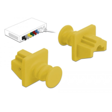 DELOCK RJ45 típusú kimenethez porvédő 10 db sárga (86511) (d86511) kábel és adapter