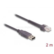 DELOCK RJ50 A-típusú USB 2.0 vonalkódolvasó kábel 2 m (DL90599) vonalkódolvasó kiegészítő