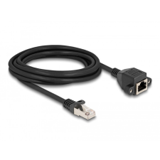  Delock RJ50 bővítő kábel apa - anya S/FTP 3 m fekete kábel és adapter