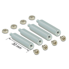 DELOCK Rögzítőkészlet Raspberry Pi-hez 30 mm kábel és adapter