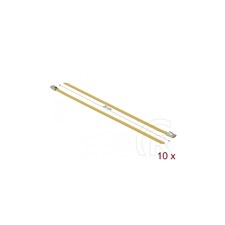 DELOCK rozsdamentes acél kábelkötegelő 10db (200x4,6mm, sárga) kábel és adapter