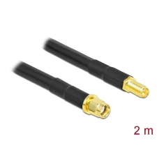 DELOCK RP-SMA apa/anya antennakábel 2m (90464) (delock90464) kábel és adapter