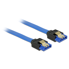 DELOCK - SATA3 clipes kábel 10cm - kék (84976) kábel és adapter