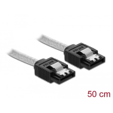 DELOCK SATA 6 Gb/s kábel 50 cm áttetsző kábel és adapter