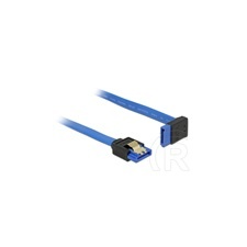 DELOCK SATA 6Gbps egyenes-felfelé ívelt kábel 30cm (kék) kábel és adapter