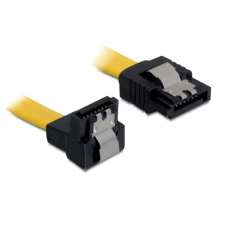 DELOCK SATA 70cm down/straight metal yellow kábel és adapter