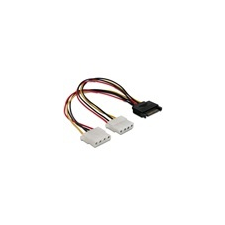 DELOCK SATA (apa) – 2 db 4 tus Molex (anya) átalakító kábel és adapter