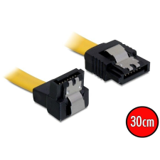 DELOCK SATA down/straight metal yellow 30cm kábel és adapter