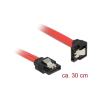 DELOCK SATA-Kabel SATA III -> SATA down St/St 0.30m rot Clip (83978)