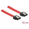 DELOCK SATA Összekötő Piros 50cm 82677