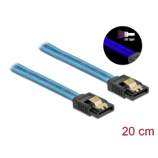 DELOCK SATAIII kábel 0.2m (SATAIII apa - SATAIII apa) - Kék (82121) kábel és adapter