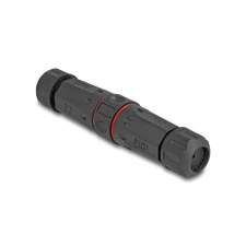 DELOCK SC Simplex -> SC Simplex F/F adapter fekete OM1/OM2, IP68 (87870) kábel és adapter