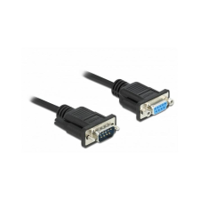 DELOCK Seriell Kabel RS-232 D-Sub9 Stecker zu Buchse (86578) kábel és adapter