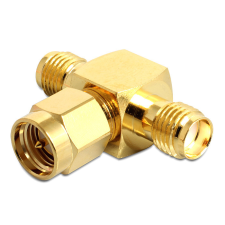 DELOCK SMA jack > SMA dugó > SMA jack T-alakú kábel és adapter