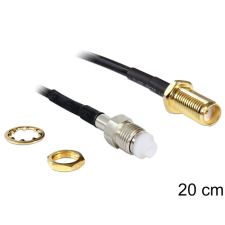 DELOCK SMA jack válaszfal > FME jack, 200 mm kábel és adapter