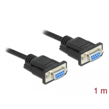 DELOCK Soros RS-232 D-Sub 9 kábel anya - anya null modem vékony csatlakozó kerettel - CTS / RTS auto kábel és adapter