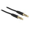DELOCK Stereo 3.5 mm 4 pin plug > plug 2 m (83436)