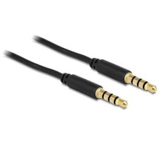 DELOCK Stereo 3.5 mm 4 pin plug &gt; plug 2 m (83436) audió/videó kellék, kábel és adapter