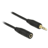 DELOCK Stereo Jack Extension Cable 3.5 mm 3 pin ma