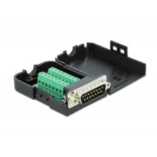 DELOCK Sub-D15 apa - sorkapocs átalakító házzal (66568) kábel és adapter