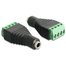 DELOCK sztereó jack anya, 3.5 mm > Terminal block 4pines adapter kábel és adapter