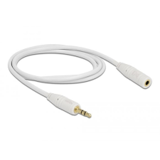 DELOCK sztereo jack hosszabbító kábel 3.5 mm 1m fehér (83765) kábel és adapter