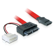 DELOCK Táp átalakító kábel SATA Slimline SATA (84390) kábel és adapter