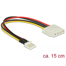 DELOCK Tápkábel, 4 tűs Floppy-csatlakozódugó > 4 tűs Molex-csatlakozóhüvely, 15 cm kábel és adapter