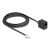 Delock Telefonkábel RJ11 apa - RJ45 anya, fekete, 5 m