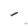 DELOCK Tűfejléc 10 tűs, 2,54 mm-es osztással, 1 soros, egyenes, 5 db. (66692) (66692)